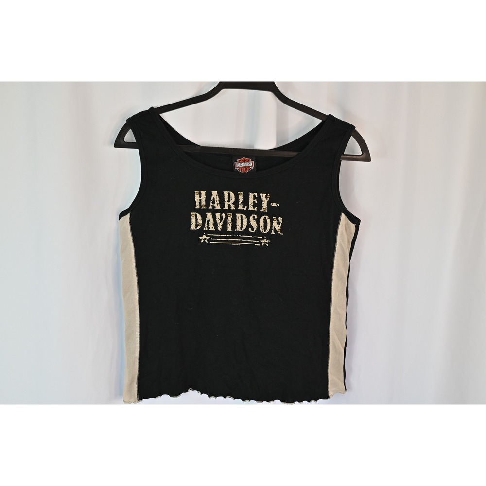 Vintage 2004 Harley Davidson Tucson AZ Studded Tank Top Large Black USA Made